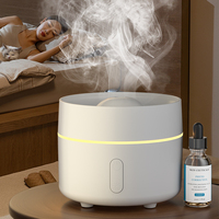 Diffuseur d'Huiles Essentielles Ultrasonique Alimenté par USB avec Veilleuse LED, Humidificateur à Brume Froide Silencieux pour Maison et Chambre à Coucher, Garantie 1 An