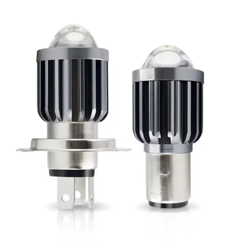 Teguangmei H4 HB2 9003 HS1 P43t LED Motorcycle Headlight Bulb Hi/Lo Beam Super Bright 6000K Amber White High Power 3030 12-SMD For Motorcycle Car ATVS Headlamp(Pack Of 1 - Foto 5