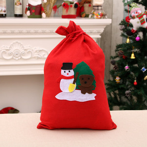 Bolsa de Regalo para Dulces con Diseño de Papá Noel para la Fiesta de Año Nuevo 2025, Fabricada en Tela No Tejida, Reutilizable, con Impresión UV, de 20-70 cm para una Mejor Visibilidad - Product Image 3