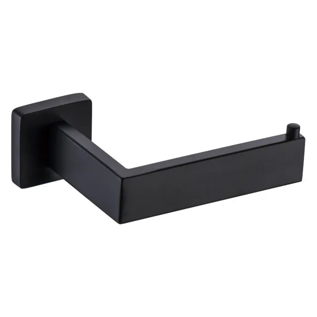 Stainless Steel Black Wall Mounted Tissue Roll Holder Towel Holder 304