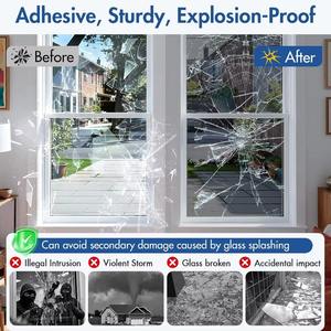 Film adhésif pour vitres, effet miroir argenté chromé, vision unidirectionnelle, sur mesure, 2 plis, pour voiture, maison et commerce, pour la confidentialité et la protection thermique - Product Image 3