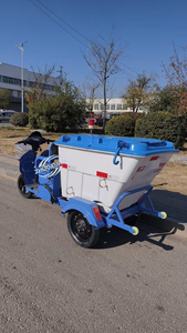 Sanitation Electric Tricycle Garbage Collector Truck 500L ABS <b>Box</b> for Street Cleaning - Product Image 5