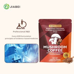 Fabricant de compléments alimentaires sur mesure, poudre de café aux champignons pour adultes, soutient l'énergie, l'humeur et la santé digestive, complément alimentaire OEM - Product Image 3