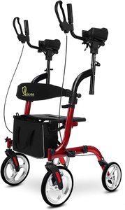Andador Plegable Vertical HCT-9123B-N <span class=keywords><strong>para</strong></span> <span class=keywords><strong>Adultos</strong></span> <span class=keywords><strong>con</strong></span> <span class=keywords><strong>Asiento</strong></span>, Dispositivo Médico Ajustable <span class=keywords><strong>para</strong></span> el Cuidado en el Hogar, Rollator <span class=keywords><strong>para</strong></span> Personas <span class=keywords><strong>con</strong></span> Discapacidad - Product Image 5