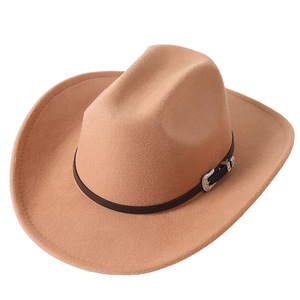Nuevo Sombrero Vaquero <span class=keywords><strong>de</strong></span> Fieltro <span class=keywords><strong>de</strong></span> <span class=keywords><strong>Lana</strong></span> <span class=keywords><strong>de</strong></span> Lujo al por Mayor con Logotipo Personalizado <span class=keywords><strong>para</strong></span> Hombres Adultos, Ideal <span class=keywords><strong>para</strong></span> Fiestas y Decoración - Product Image 5