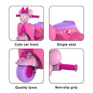 2025ใหม่รถ<span class=keywords><strong>มอ</strong></span>เตอร์ไซค์แบตเตอรี่ไฟฟ้ารูปการ์ตูนสีชมพูและสีน้ำเงินพร้อมถังด้านข้างรถของเล่น<span class=keywords><strong>เด็ก</strong></span>นั่งบนรถ - Product Image 5