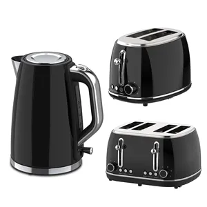 304 pemanggang roti 2/4 Stainless Steel kualitas tinggi otomatis pintar ketel air roti pemanggang roti Blender Set