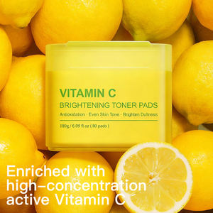 IREV Vitamin C Brightening Toner, tampons de coton, 80 paquets, blanchissants, désincrustants et hydratants pour le soin quotidien de la peau terne - Product Image 6