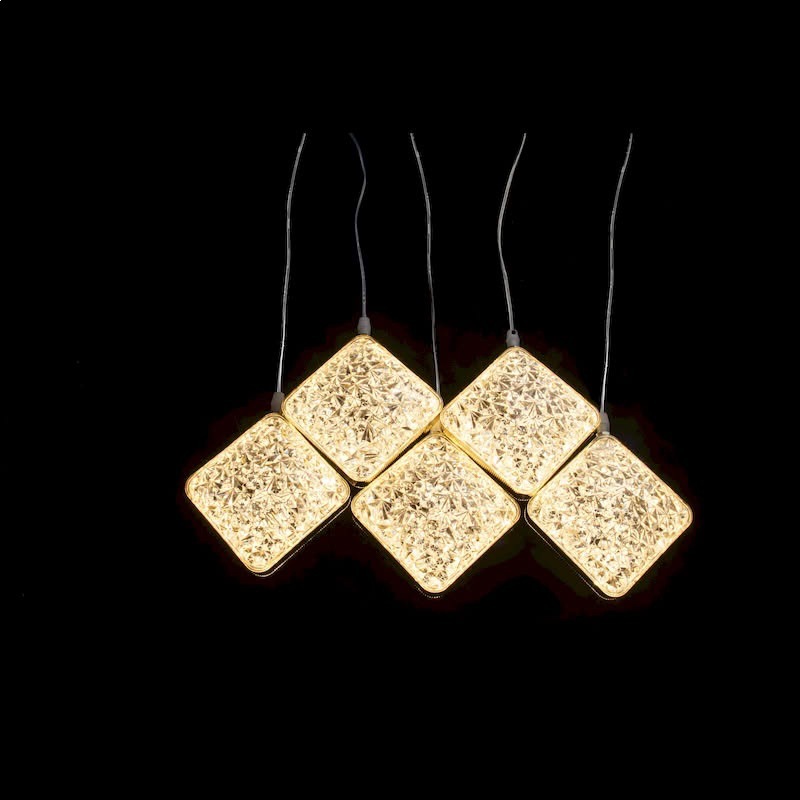 Lustre à 10 têtes en diamants étincelants