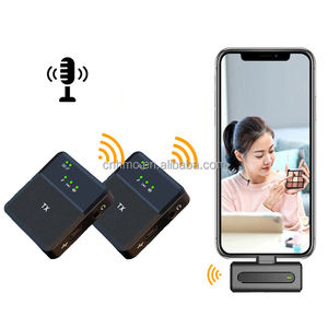 Micrófono Inalámbrico SX8 para Móvil Tipo-C iPhone Cámara 3en1 Micrófonos con Cancelación de Ruido Micrófono de Grabación de Video - Product Image 1