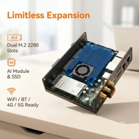 Boîtier Edge AIoT TM-CM5-AIBOX RK3588 NPU, ordinateur embarqué Ubuntu, passerelle industrielle, prend en charge la collecte de données MQTT Modbus IIoT