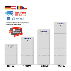 แบตเตอรี่ลิเธียมไอรอนฟอสเฟต Lifepo4 51.2V 100Ah แบบต่อพ่วงได้ 200Ah 300Ah 48V 20kwh แบตเตอรี่สำรองพลังงานแสงอาทิตย์สำหรับบ้านแบบต่อพ่วง - Product Image 1