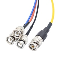 Trois lignes de connexion coaxiales BNC et à faible bruit TRX TRB mâle à trois * lignes d'adaptateur BNC mâle