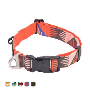 Collier pour chien BlackDoggy CN en <span class=keywords><strong>polyester</strong></span> haut de gamme à rayures tissées jacquard, à libération rapide, avec rubans pour la promenade des chiens - Product Image 4