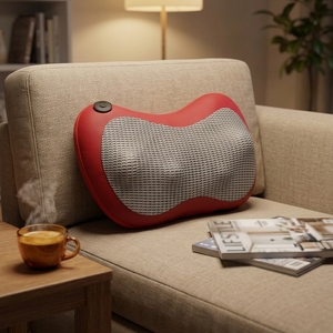 Almohada <span class=keywords><strong>de</strong></span> Masaje Portátil <span class=keywords><strong>de</strong></span> Jade con Infrarrojos Lejanos para <span class=keywords><strong>Cuello</strong></span>, Espalda, Hombros <span class=keywords><strong>y</strong></span> Zona Lumbar, Masajeador con Función <span class=keywords><strong>de</strong></span> Amasamiento para Aliviar el <span class=keywords><strong>Dolor</strong></span>, para Uso en Casa, Auto <span class=keywords><strong>y</strong></span> Oficina - Product Image 1