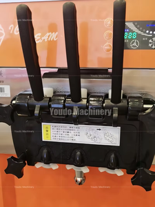 เครื่องทำไอศกรีมแนวตั้งคุณภาพสูงราคาประหยัด พร้อมหน้าจอสัมผัส LCD เครื่องทำไอศกรีมเชิงพาณิชย์ 3 รสชาติ - Product Image 3