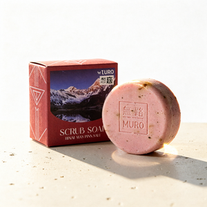 Jabón Exfoliante Muro 90g con Sal Rosa del Himalaya y Extracto de Arroz, Cuidado Corporal para Todo Tipo de Piel, Cuidado Diario de la Piel - Product Image 1