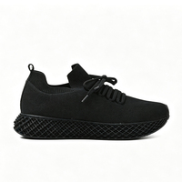 Chaussures de marche pour hommes imprimées en 3D, respirantes, athleisure, décontractées, à lacets, souples, confortables, semelle en résine flexible