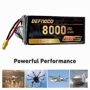 Batterie li-polymère haute puissance Rechargeable 14.8V 22.2V 4S 6s lipo batterie ec5 8000mah pour hélicoptère RC et voitures RC FPV Drone