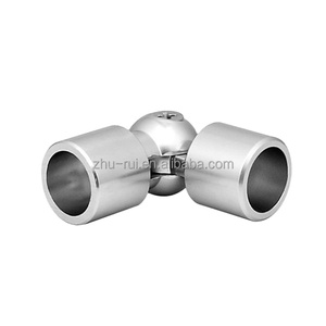 Có thể điều chỉnh nhôm cầu thang tay vịn khuỷu tay ống nối cho khách sạn sử dụng lan can phụ kiện - Product Image 1