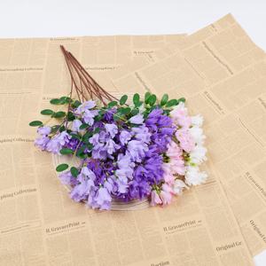Branche de <span class=keywords><strong>Jacaranda</strong></span> en Soie Faite à la Main, 3 Branches, pour la Fête des Mères, Pâques, Noël, Branches d'Arbre de <span class=keywords><strong>Jacaranda</strong></span> Artificielles - Product Image 2