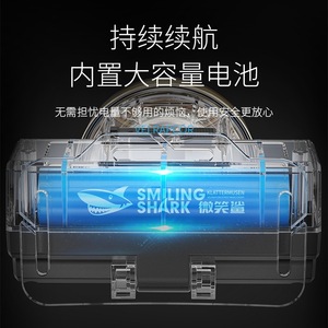สไมล์ลิ่ง ชาร์ค มินิไฟหน้าสำหรับใช้งานกลางแจ้งแบบชาร์จไฟได้ LED พลังงานสูงตกปลาตั้งแคมป์แบบพกพา ABS - Product Image 1