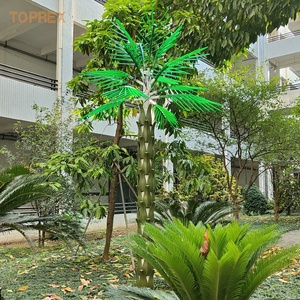 All'ingrosso luci a LED decorate paesaggio artificiale IP65 palma albero di cocco per la festa del giardino decorazione di natale - Product Image 3