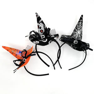 Diadema <span class=keywords><strong>de</strong></span> <span class=keywords><strong>bruja</strong></span> <span class=keywords><strong>Sombrero</strong></span> <span class=keywords><strong>de</strong></span> Brujas Diademas Disfraz <span class=keywords><strong>de</strong></span> Halloween para niña Bebé Mujer Adulto - Product Image 2