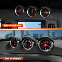 AUCAR LINUX Layar Tiga Indikator untuk Nissan 370Z 2009-2021 LCD Digital Cluster Virtual Cockpit Instrument Meter Screen