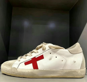 Chaussures de skate de luxe tendance avec talon doré, chaussures décontractées de créateur, antidérapantes, à lacets, style usé, pour skateboard - Product Image 3