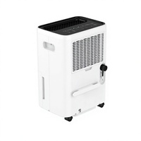 Déshumidificateur Électrique Portable Domestique R290 40L/Jour pour 40 Pièces, Écran LED, Minuteur 24H, Verrouillage Enfant, Roues, Utilisation VR