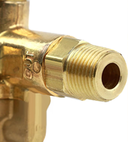 Soupape de contrôle pilote et déchargeur combinés pour compresseur d'air haute précision - Entrée supérieure FPT 1/2 pouce et sortie MPT 1/2 pouce pour gaz, électrique