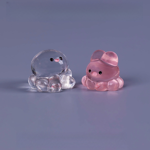 Figurines de créatures marines rondes KI zhuojing, accessoires décoratifs DIY <span class=keywords><strong>et</strong></span> petits ornements pour micro-paysages de plage <span class=keywords><strong>et</strong></span> d'océan - Product Image 4