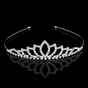 <span class=keywords><strong>Diadème</strong></span> couronne avec strass en cristal, pour fête d'anniversaire, prix de gros d'usine, idéal comme cadeau - Product Image 1
