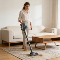 Aspirateur sans fil vertical sec et humide rechargeable pour la maison, appareils électroménagers intelligents, aspirateur à nettoyage automatique
