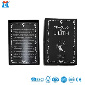 Tarjetas Oráculo de Lilith Estampadas en Plata al por Mayor <span class=keywords><strong>con</strong></span> Guía, Baraja de Tarot Española, Impresión Premium, Fabricante China - Product Image 1
