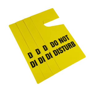 علامة شماعات الأبواب البلاستيكية البلاستيكية عالية الجودة المخصصة لا تشوه علامة تحذير باب الفندق - Product Image 4