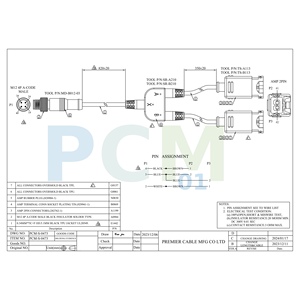 Kabel Adaptor Y-Splitter 1-ke-2 untuk Injektor Bahan Bakar Otomotif, M12 4 Pin A-Code Male ke Dual AMP 282762-1 2 Pin Katup Solenoid - Product Image 6