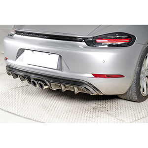 Nuevo Parachoques Trasero Ligero de Fibra de Carbono 2016-2024 con Luz Antiniebla y Accesorio de Fijación para 718 GTS - Product Image 6