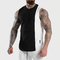 Débardeur personnalisé de haute qualité avec logo sur mesure pour homme, vêtement de sport à séchage rapide, noir, Homme Veste