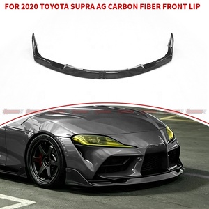 Upgrade to AG Style Carbon Fiber Front Lip for Toyota Supra A90 Lightweight Sports <b>Car</b> Front Bumper Spoiler Lip Kit - Product Image 4