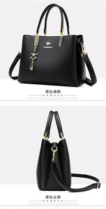 Bolsos de Hombro de Cuero PU de Calidad para Mujer, Bolsos de Mano de Lujo, Diseño de Moda, Gran Capacidad, Bolso Tote Casual - Product Image 3