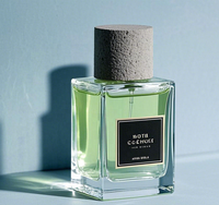 Couvercle de parfum en céramique blanche unique OEM/ODM Couvercle en pierre de marbre dur fourni librement avec bouchon carré pour emballage de parfum
