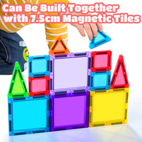 MAGPLAYER Blocs de construction magnétiques 3D pour enfants Jouets de voyage éducatifs Tuiles magnétiques pour l'apprentissage des enfants
