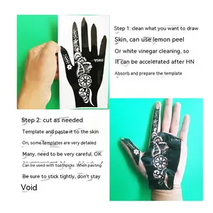 Precio al por mayor barato 12 unids/caja negro marrón indio <span class=keywords><strong>Henna</strong></span> cono tatuaje temporal tinta cuerpo arte brazo Golecha granate <span class=keywords><strong>Henna</strong></span> pasta conos - Product Image 4