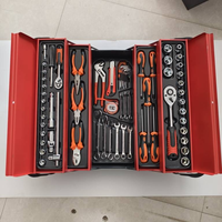 85 piezas Caja de Herramientas multicompartimento kits de herramientas de mano para coches motocicletas y reparación de bicicletas
