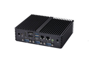 Qotom Q177P 4RS232 mini pc industriel double LAN quad core J3710 1.6GHz DP Mini PC sans ventilateur - Product Image 2