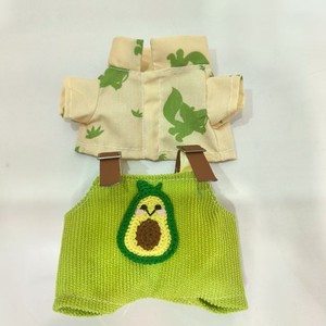 Nueva Ropa Hecha a Mano para Muñecas de 17 cm, Conjunto de Sombrero y Overol Bonitos, Colores Verde, Naranja y Azul, Conjuntos de Ropa al por Mayor - Product Image 3