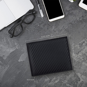 Multi Functional Tri Fold <b>Wallet</b> Black Large Capacity Card <b>Holder</b> RFID Protection Men's Everyday Use - Product Image 4