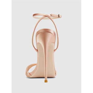 Sandalias <span class=keywords><strong>de</strong></span> Tacón Alto Delgado Personalizadas para Mujer, Sandalias <span class=keywords><strong>de</strong></span> Boda con Punta Abierta, Correa <span class=keywords><strong>de</strong></span> Tobillo con Hebilla, Tipo <span class=keywords><strong>de</strong></span> Cierre Deslizante para Uso en Exteriores - Product Image 5